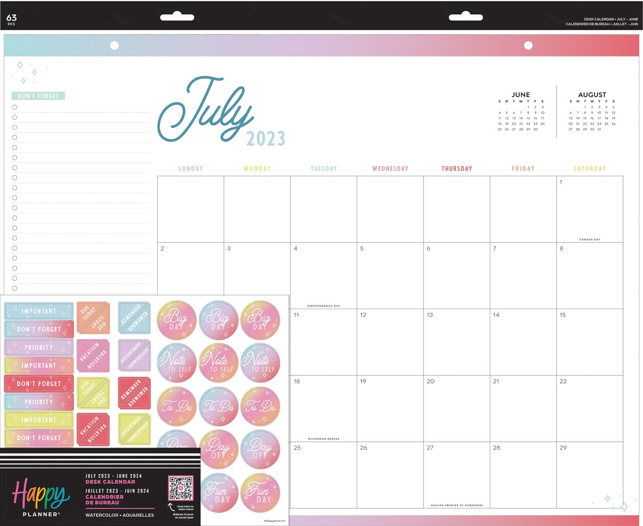 July 24 To June 24 Calendar